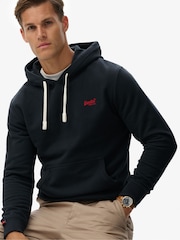 Superdry Navy Blue Essential Logo Classic Hoodie - Image 1 of 3