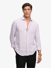 Superdry Purple Riviera Long Sleeve Shirt - Image 3 of 7