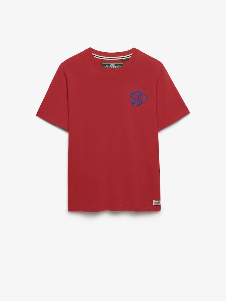 Superdry Red Sd&co Neon Relaxed T-Shirt - Image 6 of 6