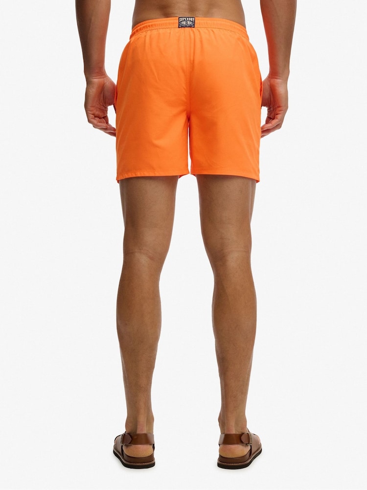 Superdry Orange Essential 16 Swim Shorts - Image 2 of 6 Superdry Orange Essential 16 Swim Shorts - Image 2 of 6