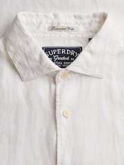 Superdry White Riviera Short Sleeve Shirt - Image 6 of 6