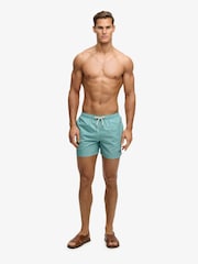 Superdry Green Premium Printed 15 Swim Shorts - Image 3 of 4
