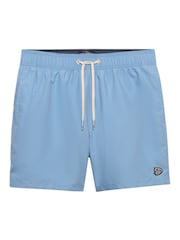 Superdry Endless Sky Blue Embroidered Logo Swim Shorts 15-Inch - Image 7 of 7