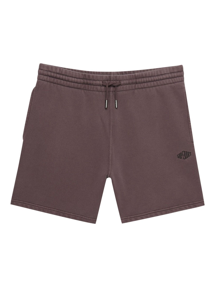 Superdry Grey Micro Logo Shorts - Image 1 of 2