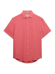 Superdry Pink Riviera Short Sleeve Shirt - Image 1 of 1