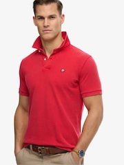 אדום - חולצת פולו בסגנון וינטג' של Superdry דגם Destroy - תמונה 3 מתוך 7