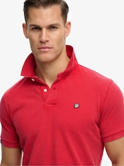 אדום - חולצת פולו בסגנון וינטג' של Superdry דגם Destroy - תמונה 5 מתוך 7