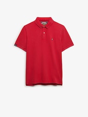 אדום - חולצת פולו בסגנון וינטג' של Superdry דגם Destroy - תמונה 6 מתוך 7