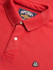 אדום - חולצת פולו בסגנון וינטג' של Superdry דגם Destroy - תמונה 7 מתוך 7