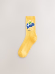 Fanta Lemon License Ribbed Ankle Socks 2 Pack - Image 3 of 5