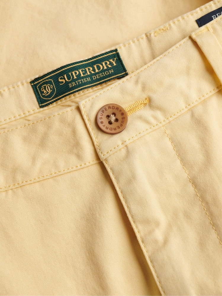 Superdry Yellow Premium Regular Chino Shorts - Image 8 of 8