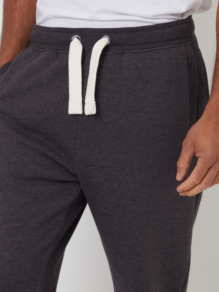 Threadbare Grey Black Straight Leg Joggers - Image 4 of 4