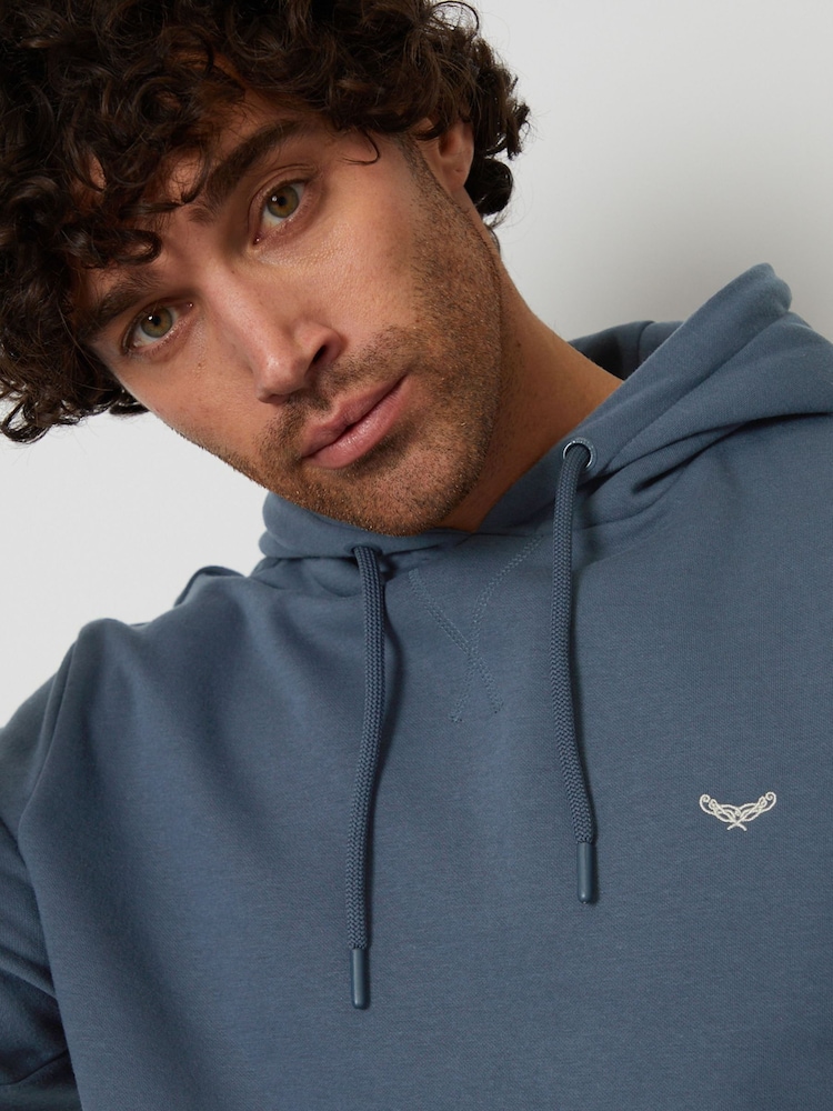 Threadbare Blue Pullover Hoodie - Image 4 of 4 Threadbare Blue Pullover Hoodie - Image 4 of 4
