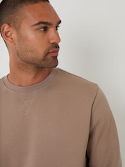 Threadbare Brown Crew Neck Sweatshirt - Image 4 of 4