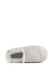 Totes Isotoner Ladies Sparkle Knit Swept Back Mule Slippers - صورة 3 من 5