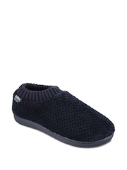 Totes Blue Isotoner Ladies Popcorn Full Back Bottie Slippers - Image 3 of 5