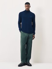 Scotch & Soda Blue Viscose Turtleneck Knit Jumper - Image 2 of 4