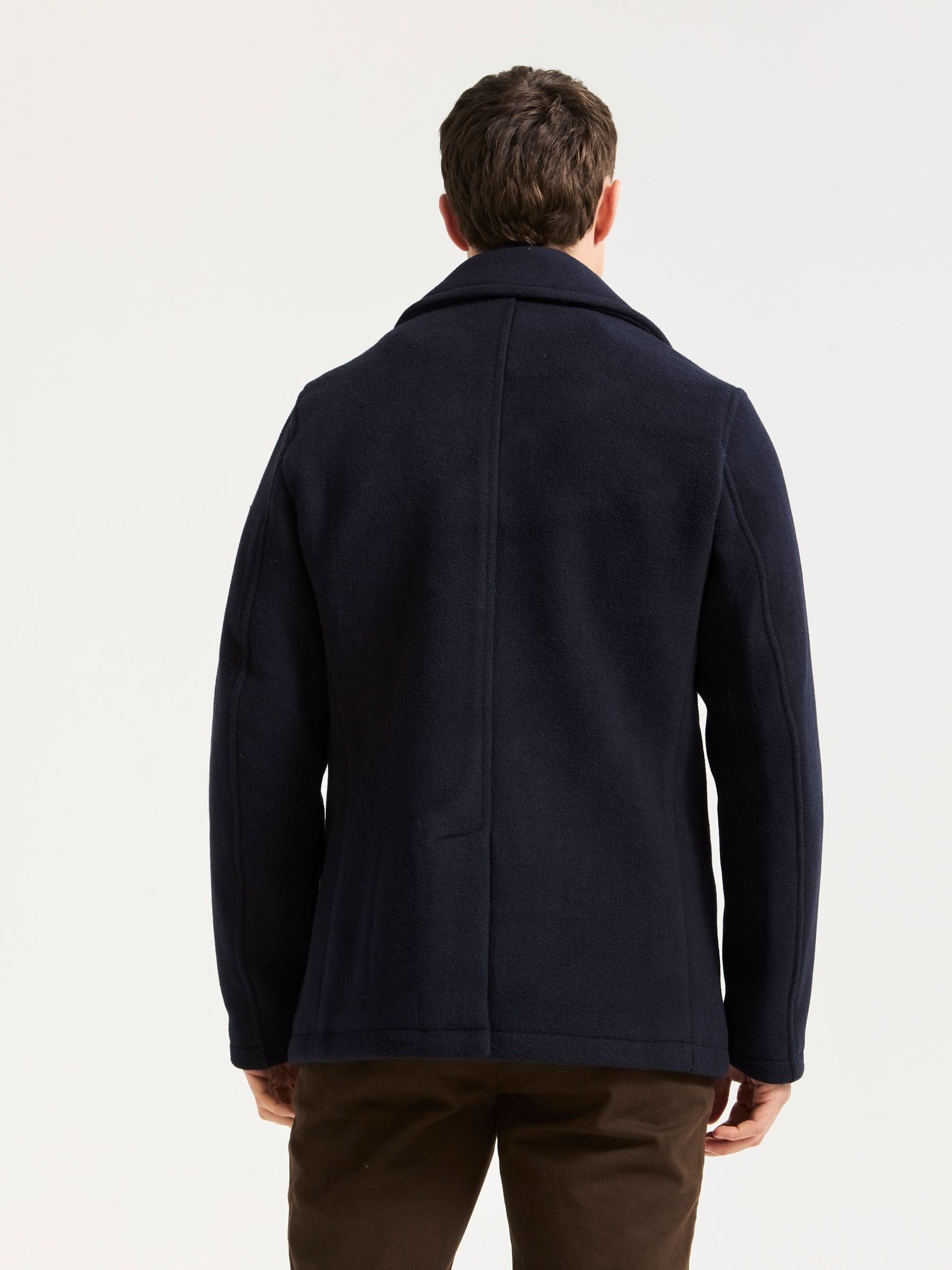 Buy Scotch & Soda Blue Wool Blend Peacoat from Next USA