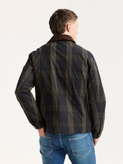 Scotch & Soda Black Wax Cotton Check Jacket - Image 4 of 4