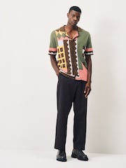 Scotch & Soda Knitted Jacquard Short Sleeve Shirt - Bild 2 von 5