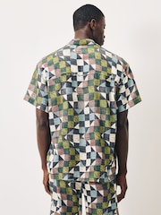 Scotch & Soda Green Printed Short Sleeve Shirt - Image 3 of 5