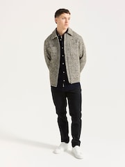 Scotch & Soda Green Wool Blend Tweed Zip Jacket - Image 4 of 6