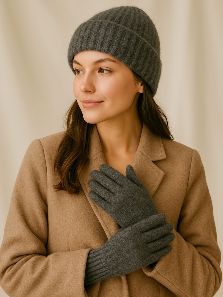 Totes Grey Toasties Ladies Knitted Hat and Gloves Gift Set - Image 1 of 3 Totes Grey Toasties Ladies Knitted Hat and Gloves Gift Set - Image 1 of 3