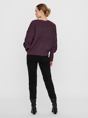 VERO MODA Red Button Down Knitted Cardigan - Image 2 of 3