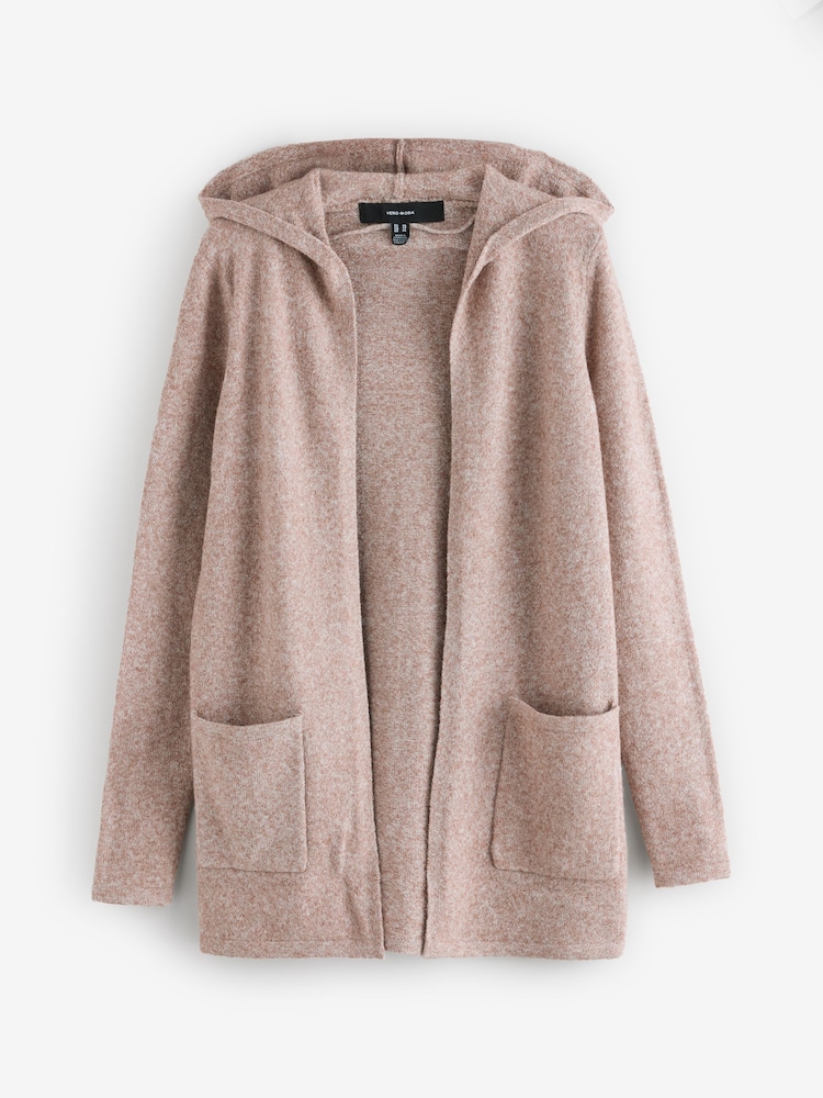 VERO MODA Longline Hooded Knitted Cardigan - Imagen 1 de 1