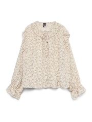 VERO MODA Long Sleeve Ruffle Blouse - Imagem 1 de 1