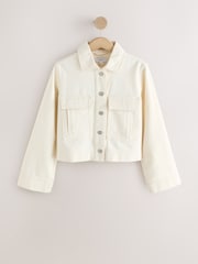 Ecru Cotton 2 Pocket Jacket - Image 6 of 8