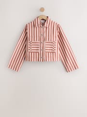 Rosa Stripete - Cotton 2 Pocket Jacket - Bilde 8 av 8