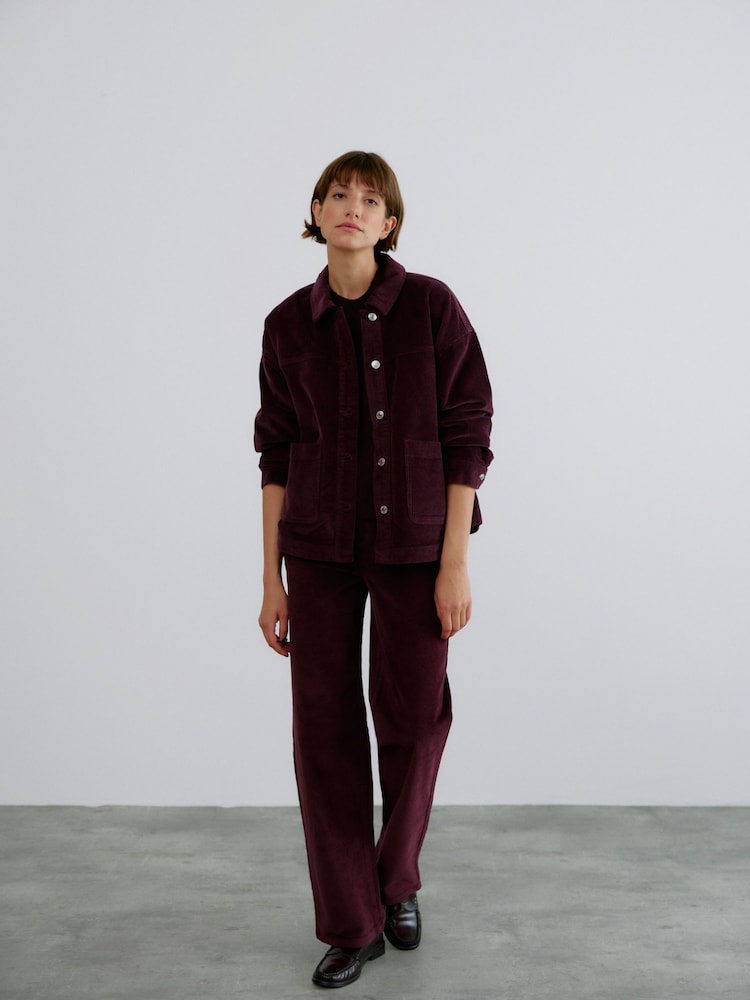 VERO MODA Red Corduroy Shacket - Image 2 of 3