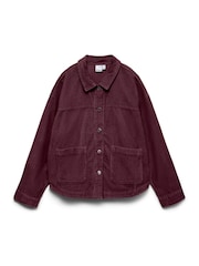 VERO MODA Red Corduroy Shacket - Image 3 of 3