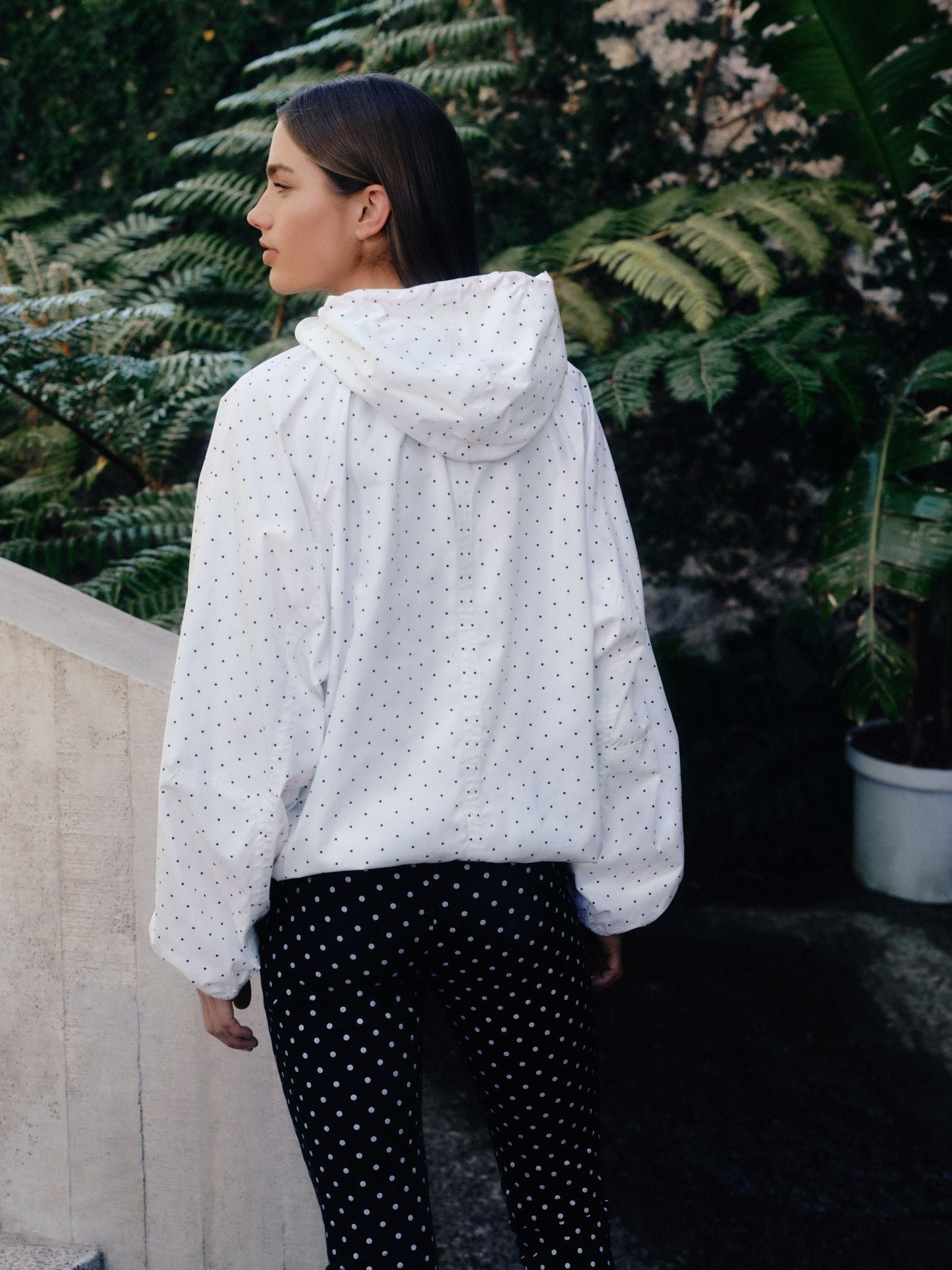【新作】shélle Polka Dot Anorak Hoodie Edikted Chelsie Polka Dot Hoodie | Pacsun