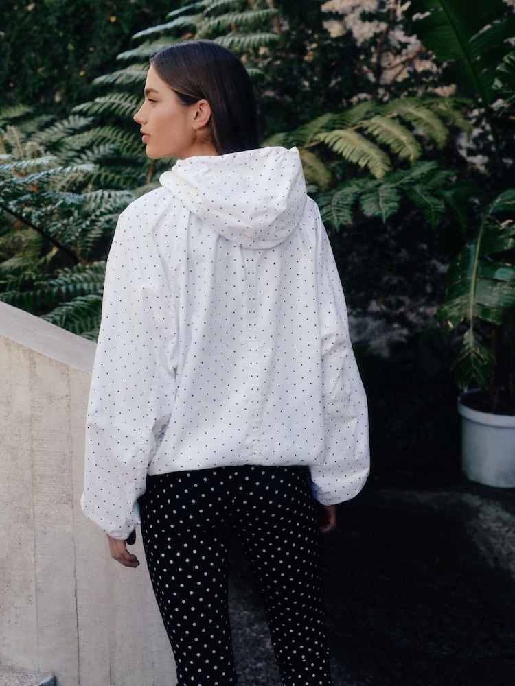 Polka Dot Shower Resistant Rain Jacket - Image 2 of 9