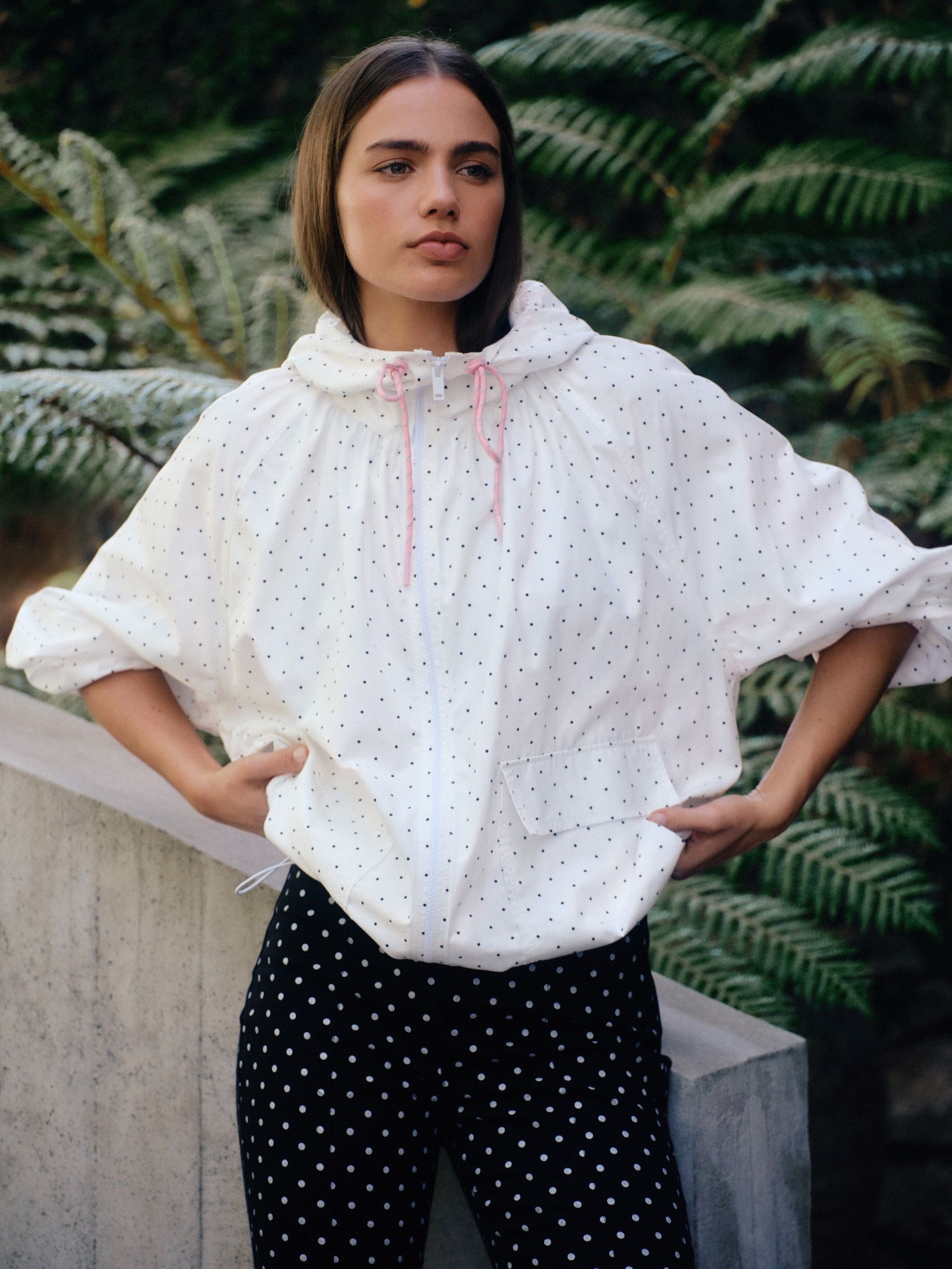【新作】shélle Polka Dot Anorak Hoodie Polka Dot Anorak Hoodie – shéller / シェリエ