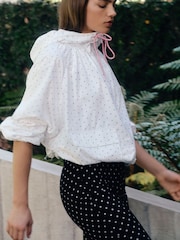 Polka Dot Shower Resistant Rain Jacket - Image 3 of 9