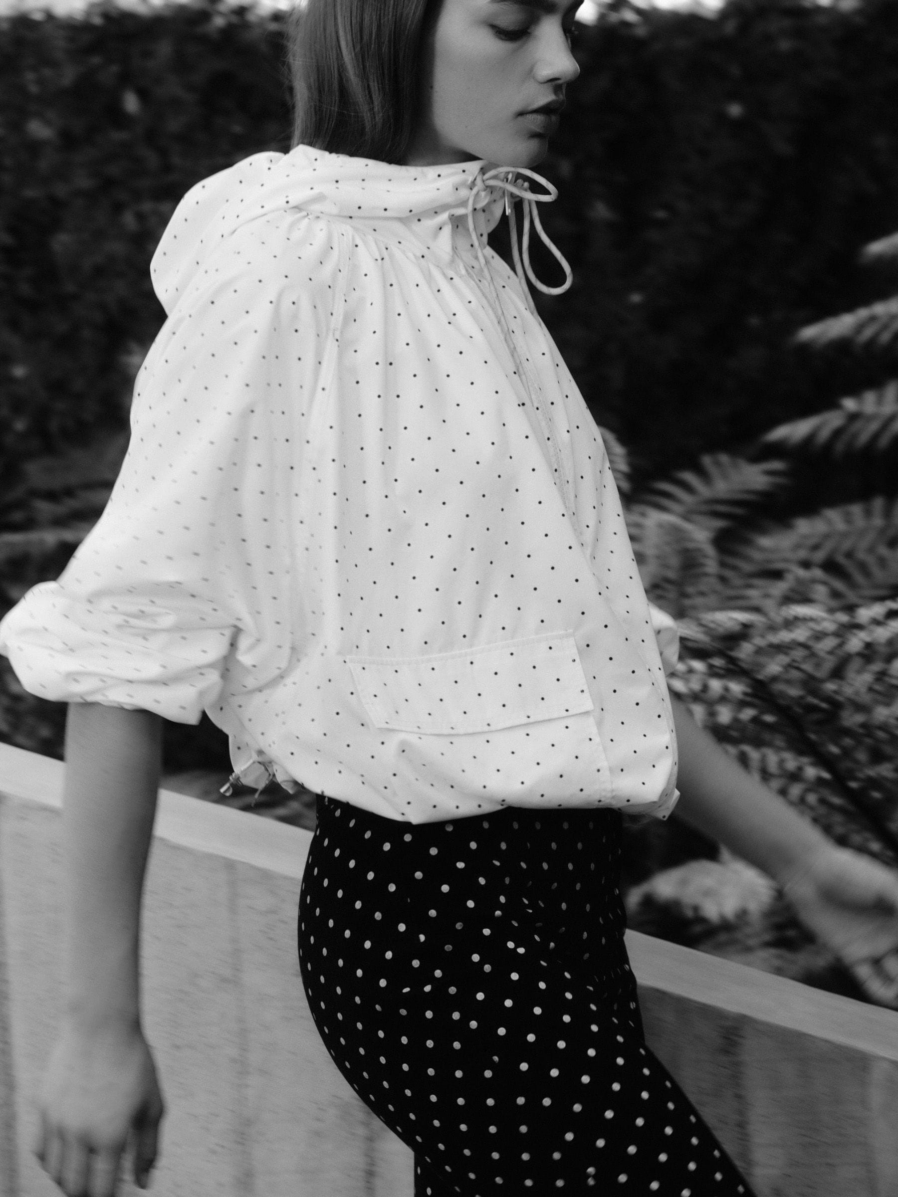 Buy White/Black Polka Dot Shower Resistant Rain Jacket from Next USA