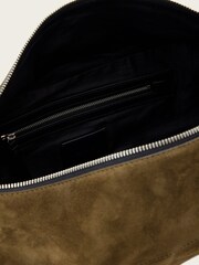AllSaints Green Luna Suede Shoulder Bag - Image 5 of 7