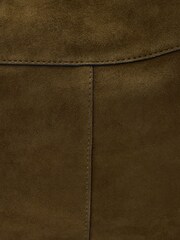 AllSaints Green Luna Suede Shoulder Bag - Image 6 of 7