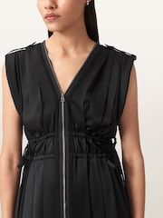 AllSaints Black Amala Dress - Image 2 of 6