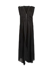 AllSaints Black Amala Dress - Image 6 of 6