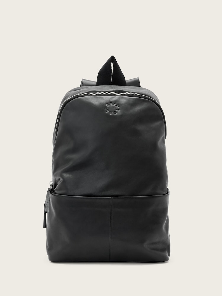 AllSaints Black Finn Updated Backpack - Image 1 of 7
