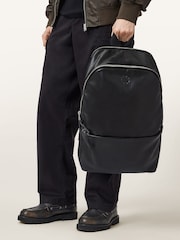 AllSaints Black Finn Updated Backpack - Image 6 of 7