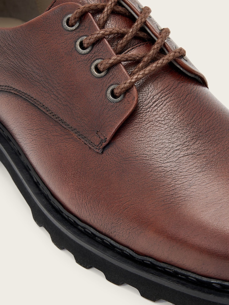 AllSaints Brown Skiff Derby Shoes - Image 2 of 5