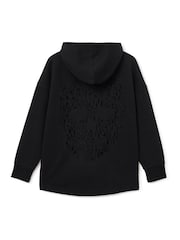 AllSaints Black Craneo Etie Hoodie - Image 9 of 10
