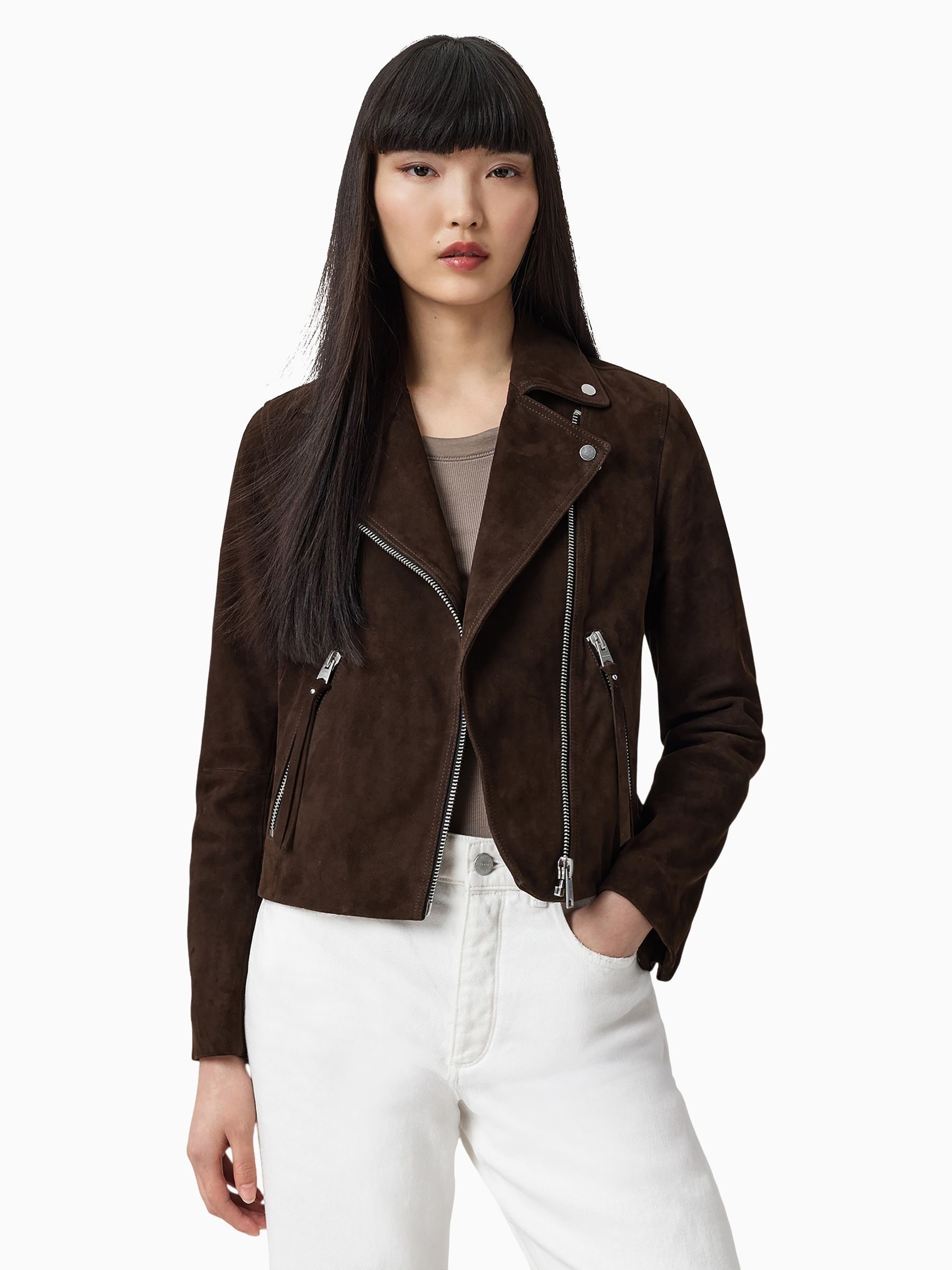 Next：日本 Allsaints スエード Dalby バイカージャケット from Next Japan