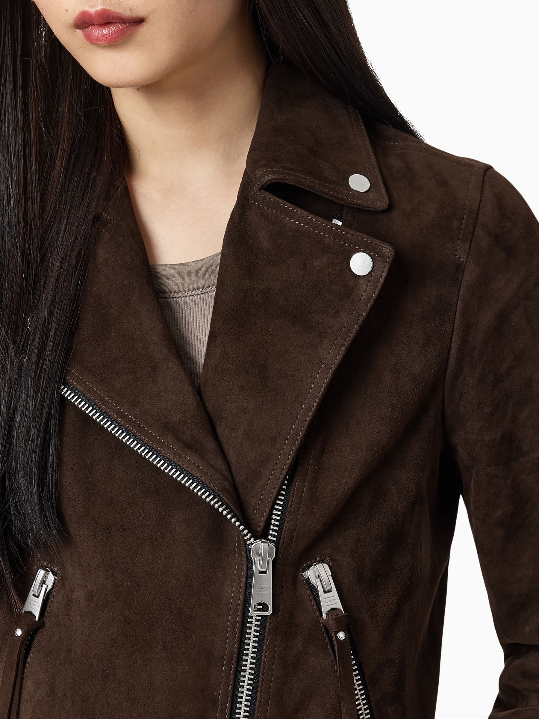 Next：日本 Allsaints スエード Dalby バイカージャケット from Next Japan
