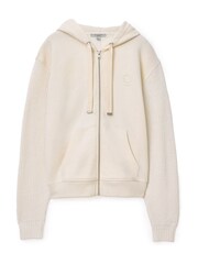 AllSaints White Amphie Knit Hoodie - Image 7 of 7